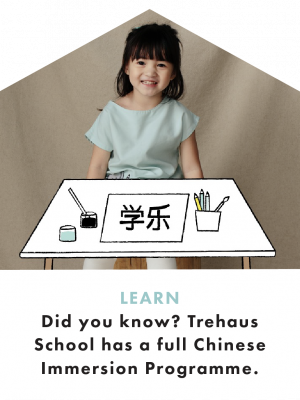 LEARN
Did you know? Trehaus School has a full Chinese Immersion Programme.